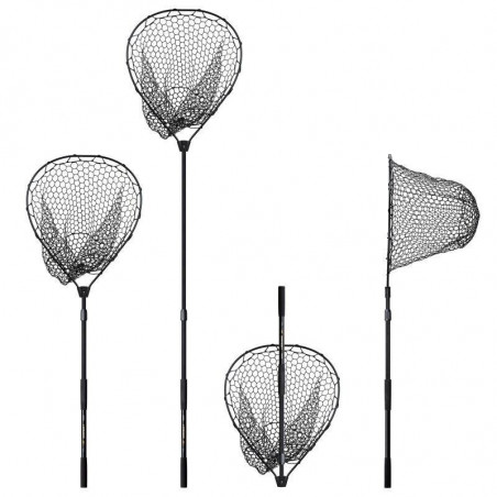 Lieblingsköder Ultraboost Forelle Kescher 50x50cm Carbon teleskopierbar gummiert