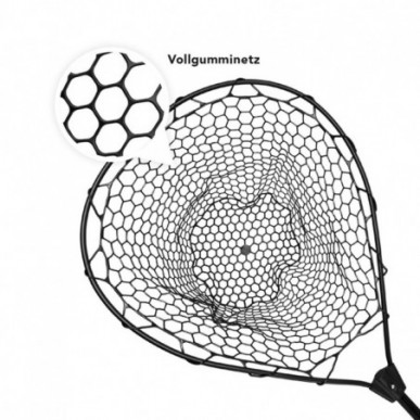 Lieblingsköder Ultraboost Forelle Kescher 50x50cm Carbon teleskopierbar gummiert