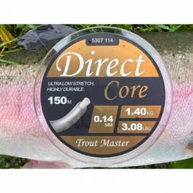 Trout Master Direct Core Schnur Hybrid Nylon Fluorocarbon 150m Forelle Raubfisch