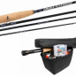 FTM Omura fly fishing set Combo Rute Rolle Fliegen Schnur Anfänger Set Forelle