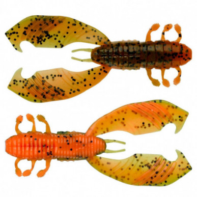 Gunki Boogie Craw VIB 7,5cm 4,38g 5 Gummikrebse Raubfischköder Kunstköder Krebs