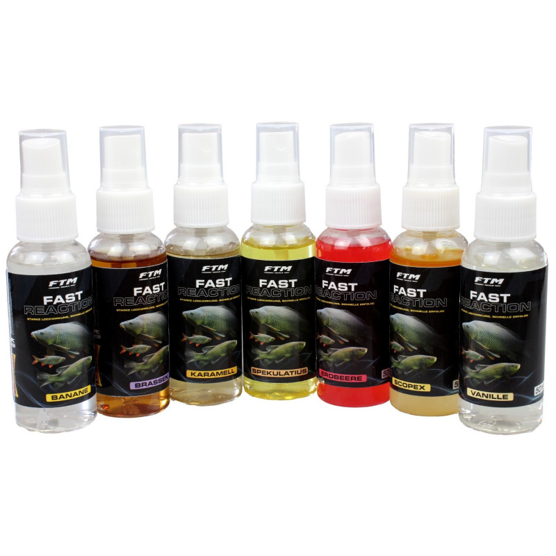 FTM Fast Reaction Spray Lockstoff Erdbeere Scopex Banane Vanille 50ml