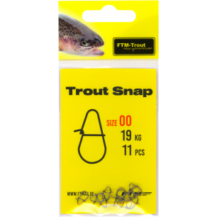 FTM Trout Snap Spoon Verbinder Wirbel Karabiner Forellenwirbel Forelle Gr 00
