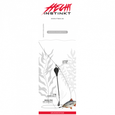 FTM Hecht Instinkt Lifter Boom Ledger Abstandhalter Angeln Hecht Zander Grund