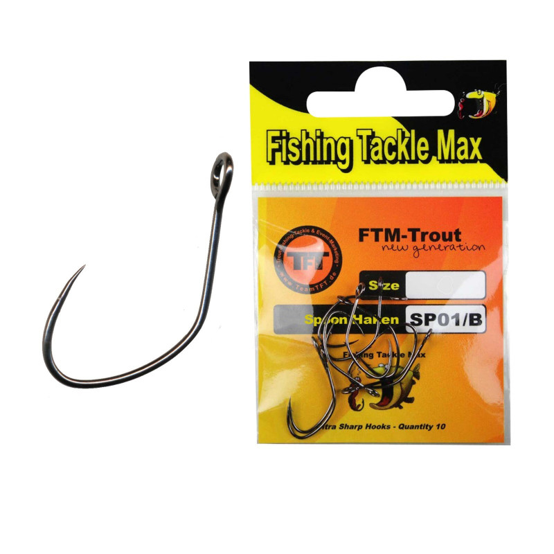 FTM TFT Spoon Haken SP01/B Barbless Wobbler Spoonhaken Forelle Barsch Scharf FTM TFT Spoon Haken SP01/B Barbless Wobbler Spoonhaken Forelle Barsch Scharf