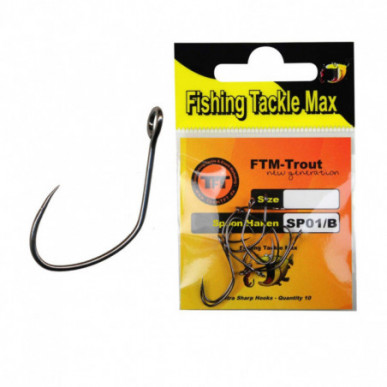 FTM TFT Spoon Haken SP01/B Barbless Wobbler Spoonhaken Forelle Barsch Scharf