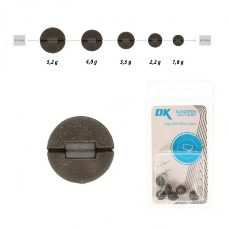 DEKA Tungsten Split Shot RIg Klemmblei Bleifrei Schrot Wolfram Gewicht Finesse