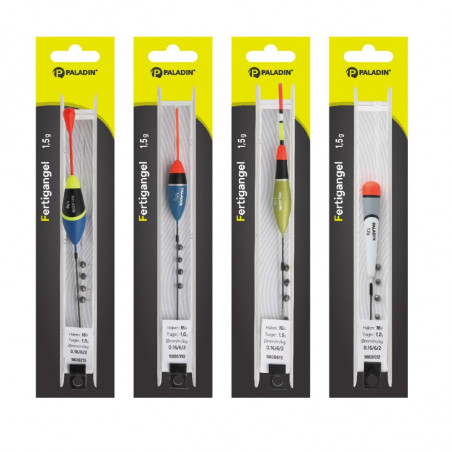 Paladin Fertigangeln Posenmontage Kopfrute Stipprute Montage-Set Stippen Pose