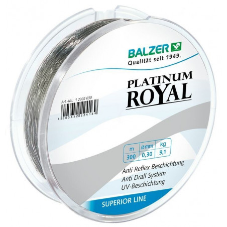 BALZER Platinum Royal Anti Drall 300m Monofile Schnur Mono Anti Reflex Vorfach