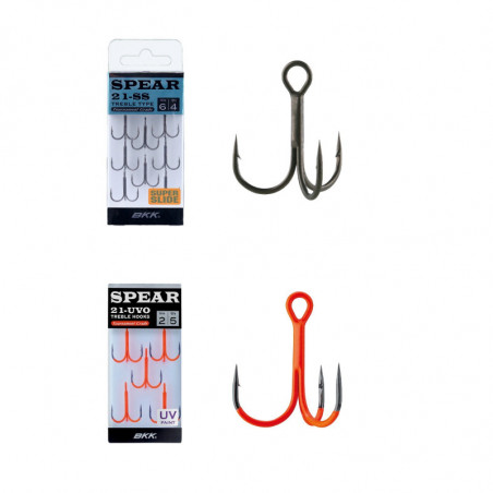 BKK Assist Spear-21 SS  UVO Treble Hook 6 - 3/0  Baitholder Drilling Spike Drill