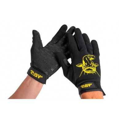 Black Cat Cat Gripper Gloves M L XL Handschuhe Waller Landehandschuhe Wels Angel