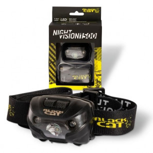 Black Cat Night Vision 1500 Black Gren Kopflampe Headlight Stirnlampe Lamp Angel
