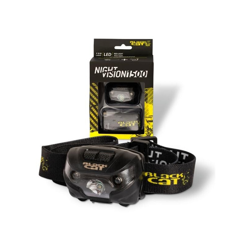 Black Cat Night Vision 1500 Black Gren Kopflampe Headlight Stirnlampe Lamp Angel Black Cat Night Vision 1500 Black Gren Kopflampe Headlight Stirnlampe Lamp Angel