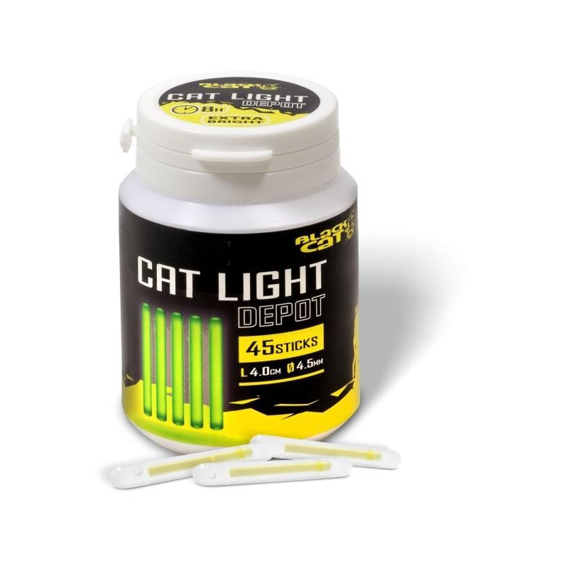 Black Cat Cat Light Depot Knicklichter 45 Stück Waller Aal 45mm Knicklicht Hell Black Cat Cat Light Depot Knicklichter 45 Stück Waller Aal 45mm Knicklicht Hell