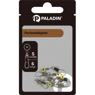 PALADIN Perlenadapter mit Karabiner Perle Posenadapter S M L PERLEN LAUF WIRBEL