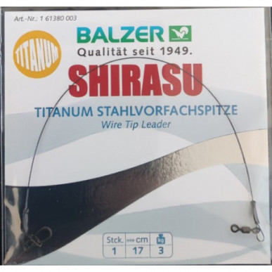 Balzer Titanium Vorfach 17cm 21cm 4kg 7kg 10kg 13kg Raubfischvorfach Wirbel Snap