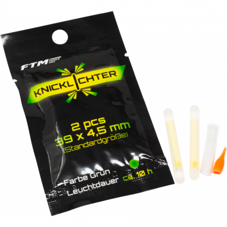 FTM Knicklicht 8 Knicklichter Angeln Posen 4,5mm x 39mm Nachtangeln