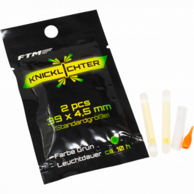 FTM Knicklicht 8 Knicklichter Angeln Posen 4,5mm x 39mm Nachtangeln