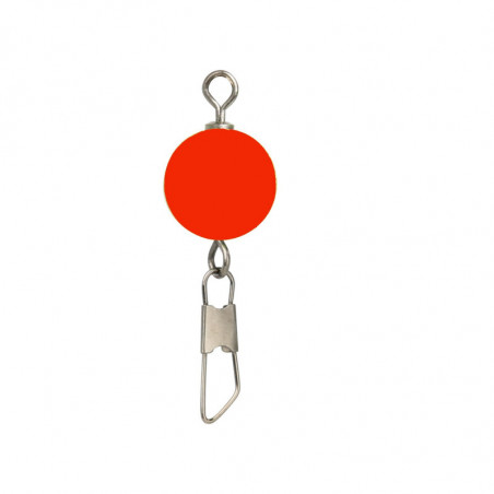Paladin Swivel Snap Pilot 12mm Wirbel Ufo Pose Sbirolino Fluoro Weiß Rot Gelb