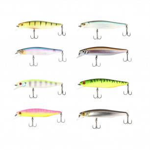 Bassday Mogul Minnow 110SP Dart Suspending Wobbler 11cm Tiefe ca.1m Zander