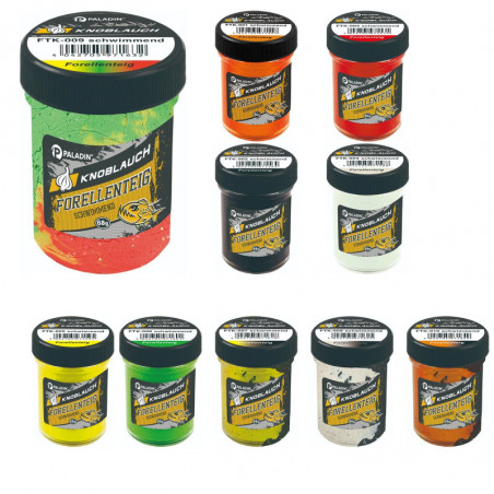 Paladin Forellenteig Rainbow Trout Finder Bait Knoblauch Paste UV Schwimmend