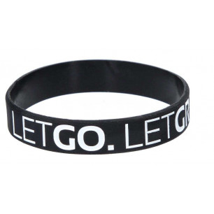 Deka Armband Let go. Let grow. Silikon Band Catch & Release Band Armschmuck