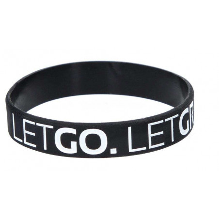 Deka Armband Let go. Let grow. Silikon Band Catch & Release Band Armschmuck