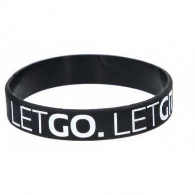 Deka Armband Let go. Let grow. Silikon Band Catch & Release Band Armschmuck