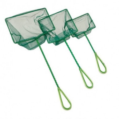 Aquarium Teich Kescher Garnelen Fischnetz Fisch Netz Fischfangnetz  3 Größen