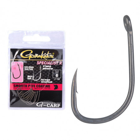 Gamakatsu G-Carp Specialist R Hooks Grey 2 4 6 8 Karpfenhaken Karpfen Angeln