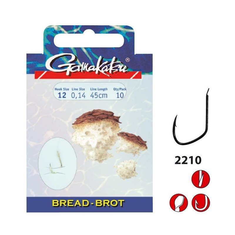Gamakatsu 2210G Bread/Brot Vorfach Haken Gold 8 10 12 14 Schwimmbrot Karpfen Gamakatsu 2210G Bread/Brot Vorfach Haken Gold 8 10 12 14 Schwimmbrot Karpfen