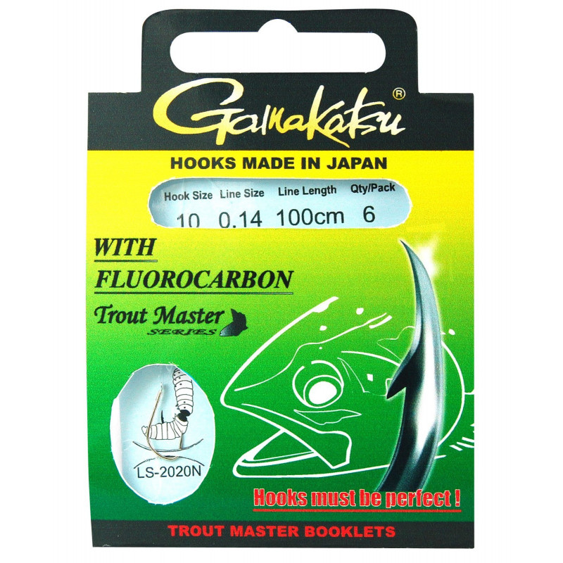 Gamakatsu 2020N Trout Master Forellen Haken Fluorocarbon 100 200cm Forellenhaken Gamakatsu 2020N Trout Master Forellen Haken Fluorocarbon 100 200cm Forellenhaken