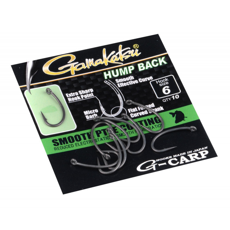 Gamakatsu G-Carp Hump Back Karpfenhaken Boilie Haken Hook Grey 2 4 6 8 Angeln