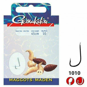Gamakatsu Maden Vorfächer Vorfach 1010B Haken Madenhaken Hook zur Auswahl