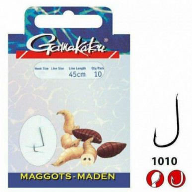 Gamakatsu Maden Vorfächer Vorfach 1010B Haken Madenhaken Hook zur Auswahl