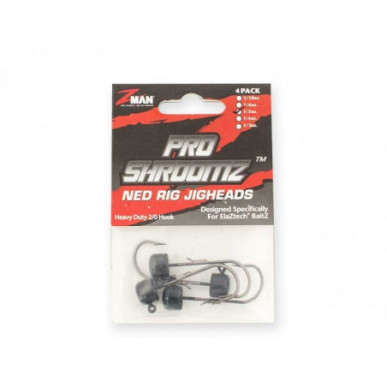 ZMan Pro ShroomZ Ned Rig Finesse Jigheads Jig Black 2/0 2,8g 4,6g 5,6g 7g 9,3g