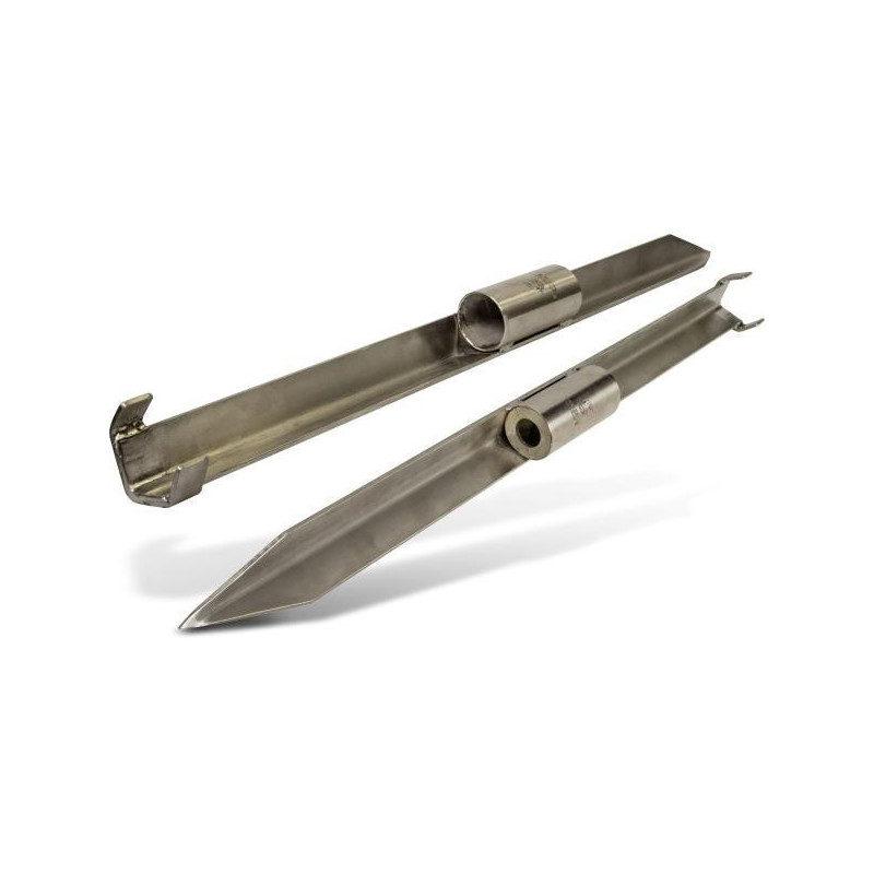 Black Cat 85 cm Edelstahl Rutenhalter Wallerrutenhalter Welsrutenhalter V2A