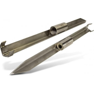 Black Cat 85 cm Edelstahl Rutenhalter Wallerrutenhalter Welsrutenhalter V2A