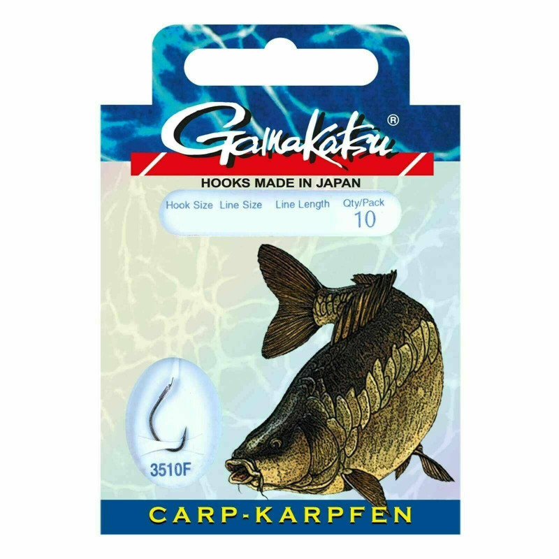 Gamakatsu Karpfen Vorfächer Vorfach 3510F Haken Karpfenhaken Hook zur Auswahl