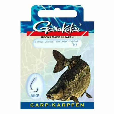 Gamakatsu Karpfen Vorfächer Vorfach 3510F Haken Karpfenhaken Hook zur Auswahl