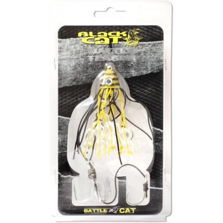 Black Cat Battle Teaser Vertikalköder Wallerköder Glasperlen Gummitentakel Wels