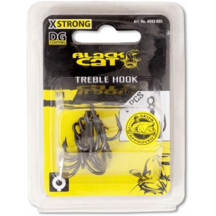 Black Cat Drilling DG Coating Treble Hook Waller Hooks Wels Haken Drillingshaken