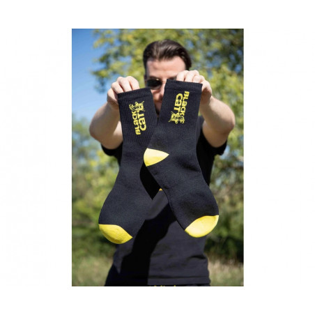 Black CAT SHIELD WATERPROOFSOCKS Wasserdichte Socken Angelsocken Wels Waller