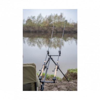 Korum Progress Tripod Feeder Arm 2 Rod Rutenhalter Angelstuhl Dreibein 2 Ruten
