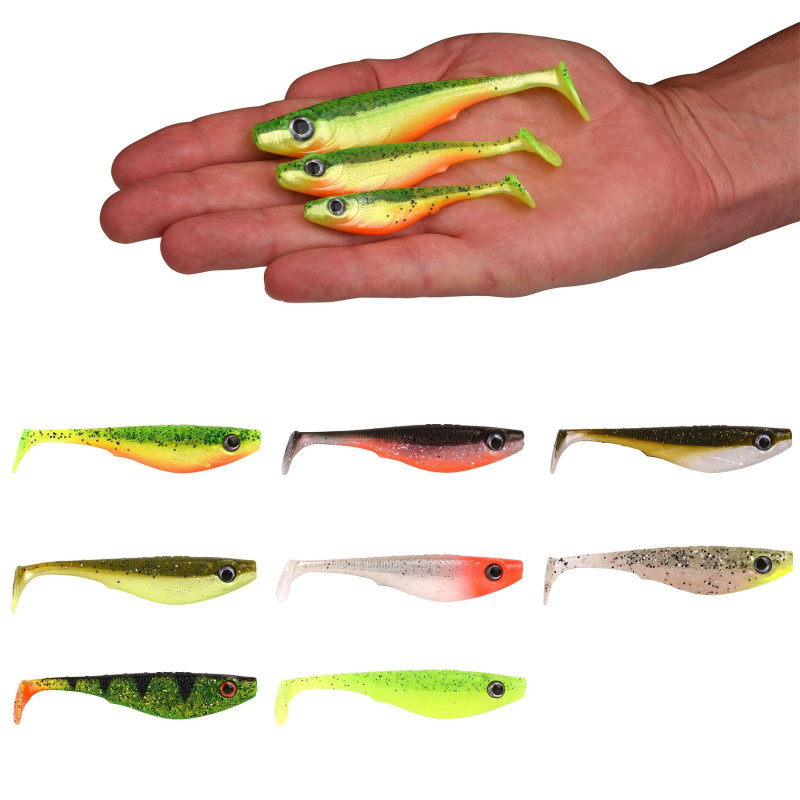 Spro Iris The Shad UV 8 10 12cm Zander Barsch Hecht Gummifisch Gummiköder Köder