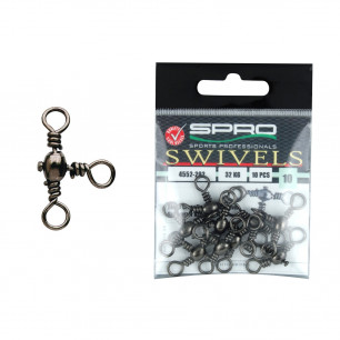 SPRO Crossline Swivel Kreuzwirbel Wirbel Kreuz Roll T-Wirbel Angelwirbel