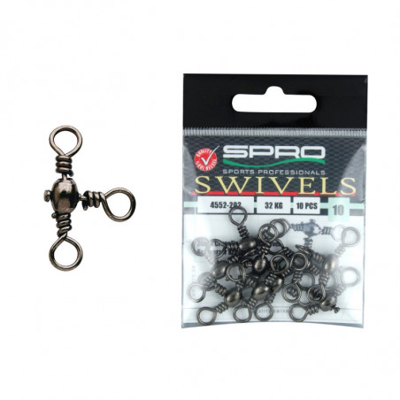 SPRO Crossline Swivel Kreuzwirbel Wirbel Kreuz Roll T-Wirbel Angelwirbel