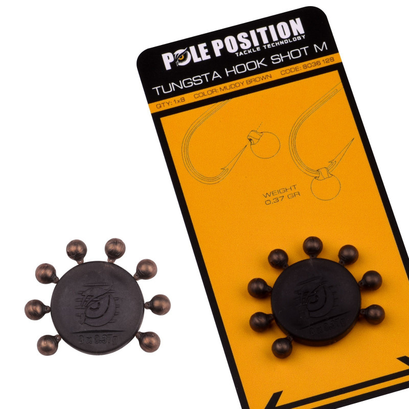 Pole Position Tungsta Hook Shot Rig Gewicht 0,25g 0,37g 0,50g Tungsten Karpfen