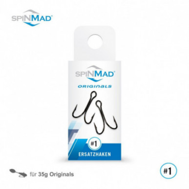 Lieblingsköder SpinMad Ersatzhaken Gr 8 6 5 3 1 Haken Zwillingshaken Spin Mad