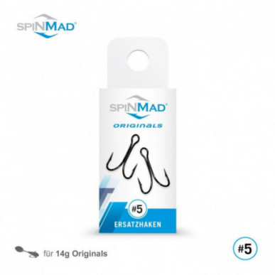 Lieblingsköder SpinMad Ersatzhaken Gr 8 6 5 3 1 Haken Zwillingshaken Spin Mad